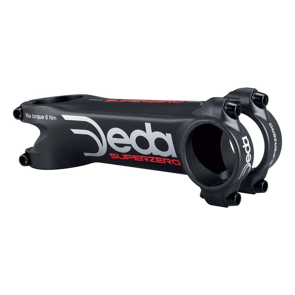 Deda Elementi Attacco Manubrio SUPERZERO 130mm x 31,8mm Angolo 82° Nero