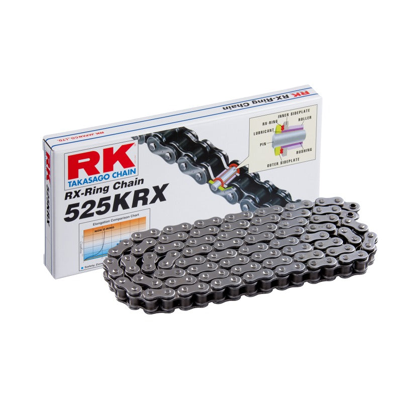 Rk Catena trasmissione moto passo 525Krx 124 maglie Cl