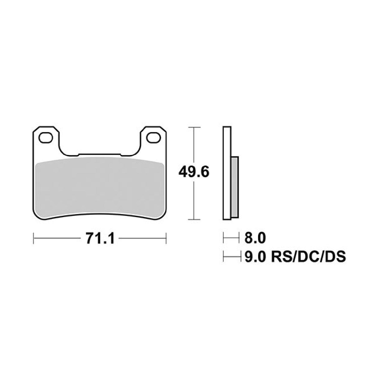 SBS 806SP Pastiglie freno anteriori KAWASAKI Z RS (CJF) 900 CC 18/20