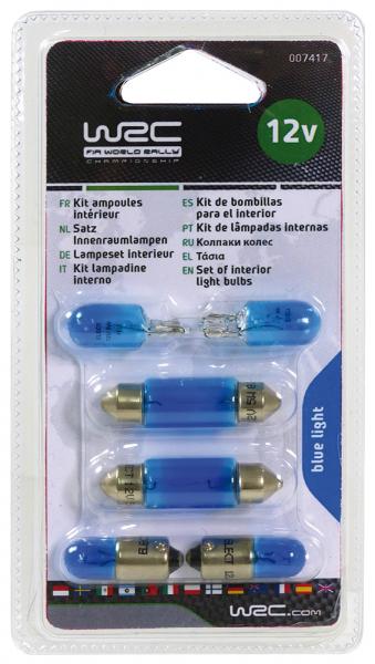 Wrc Kit 6 lampadine blu da interno