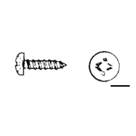 Osculati self-tapping screws with cross-head cylindrical head, UNI 6954 DIN 7981