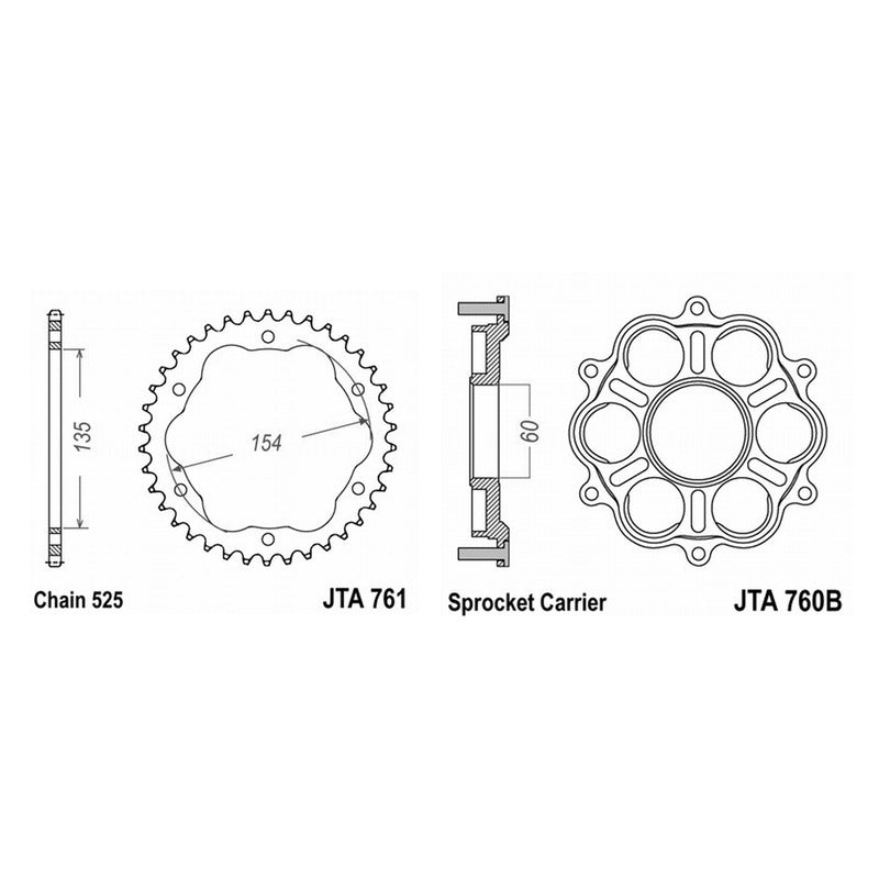 Jt Kit Corona+Parastrappi Ducati 1098/1198/1199