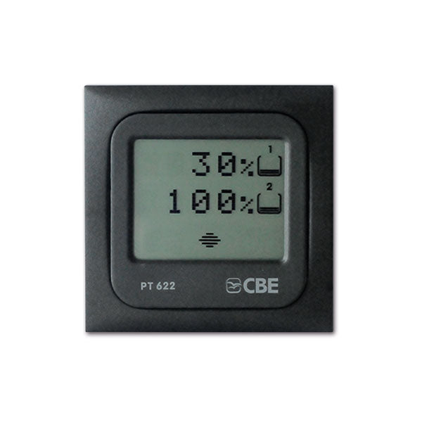 CBE Pannello LCD grigio 2 serbatoi PT622/G