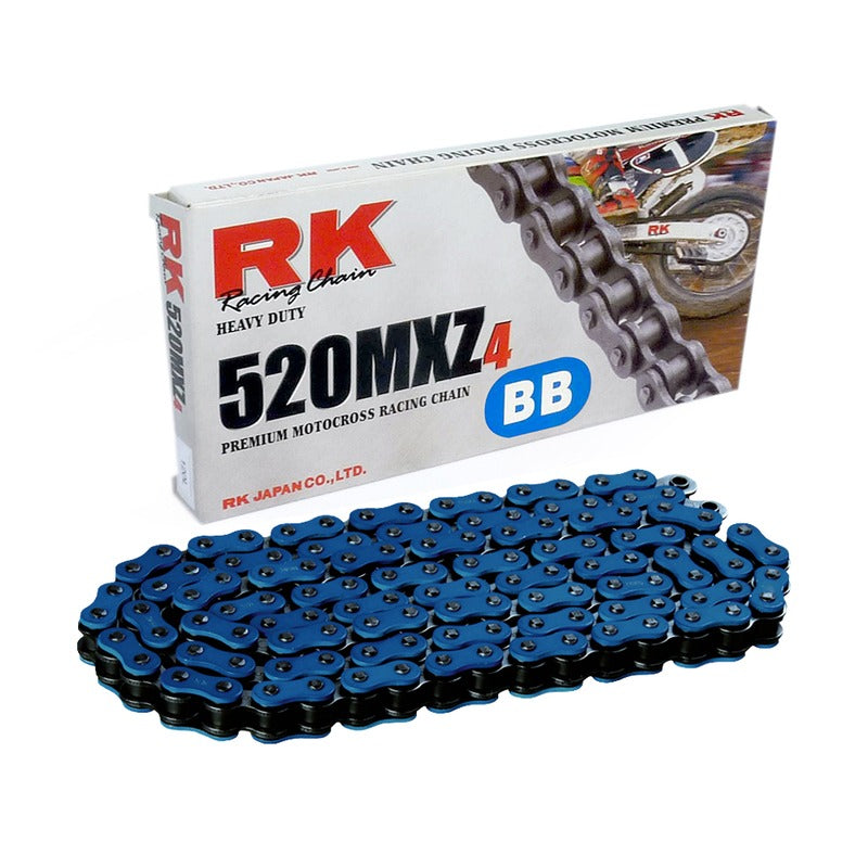 Rk Catena trasmissione moto passo 520Mxz4 120 maglie cl Blu