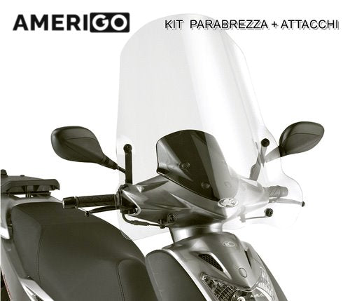 Parabrezza KYMCO AGILITY 50-125-150-200 R16 08>13 trasparente con attacchi