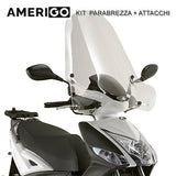 Parabrezza KYMCO AGILITY 50-125-150-200 R16 08>13 trasparente con attacchi