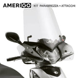 Parabrezza KYMCO PEOPLE GTI 125-200-300 10>20 trasparente 53x72cm con attacchi