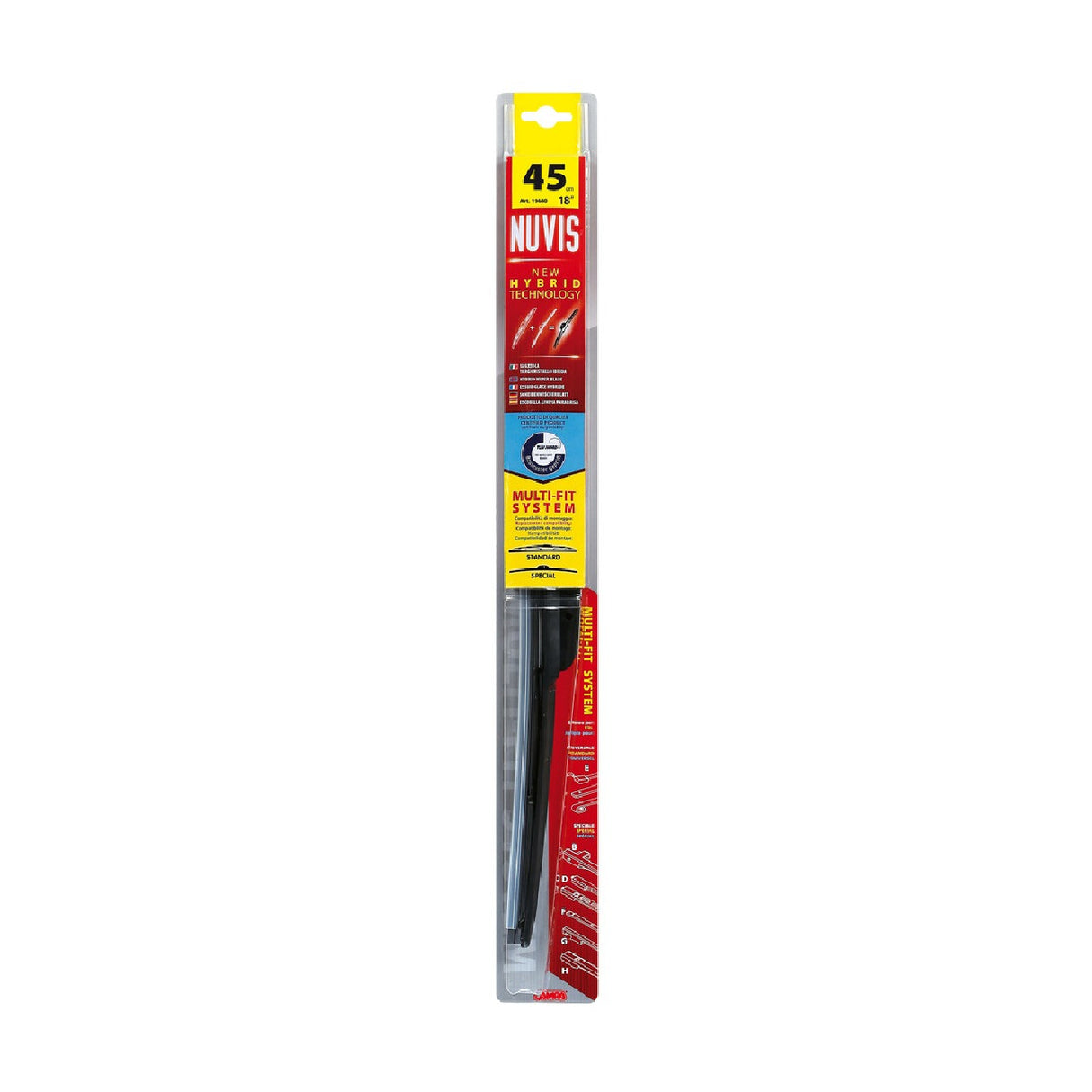 Nuvis Windshield Wiper Blade - 45 cm (18") - 1 pc