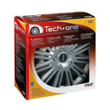 Pilot 4-piece wheel trims - painted Tech-One Discovery Silver - Ø 14"