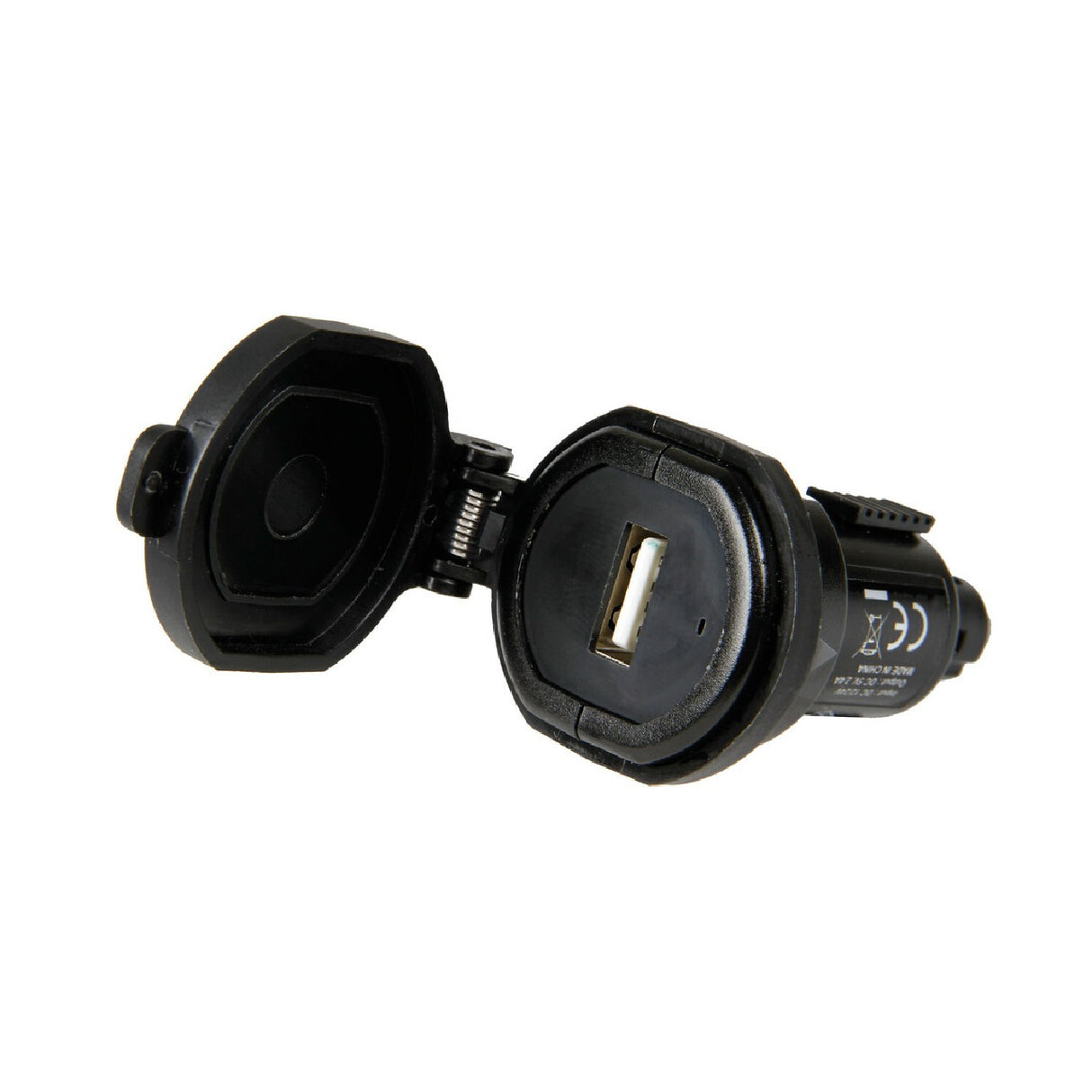 Lampa Din-Tech, caricabatteria Din 1 porta Usb - Fast Charge - 2400 mA - 12/32V