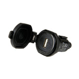 Lampa Din-Tech, caricabatteria Din 1 porta Usb - Fast Charge - 2400 mA - 12/32V