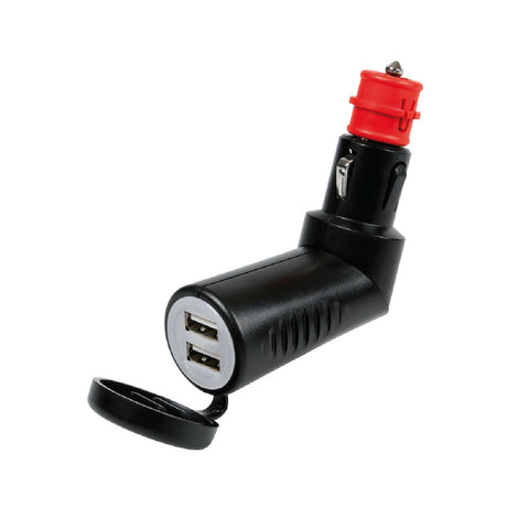 Lampenladegerät mit 2 USB-Anschlüssen – 2500 mA – 12/24 V 8975