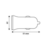 Lampa Caricabatteria 2 porte Usb - 2500 mA - 12/24V 9012