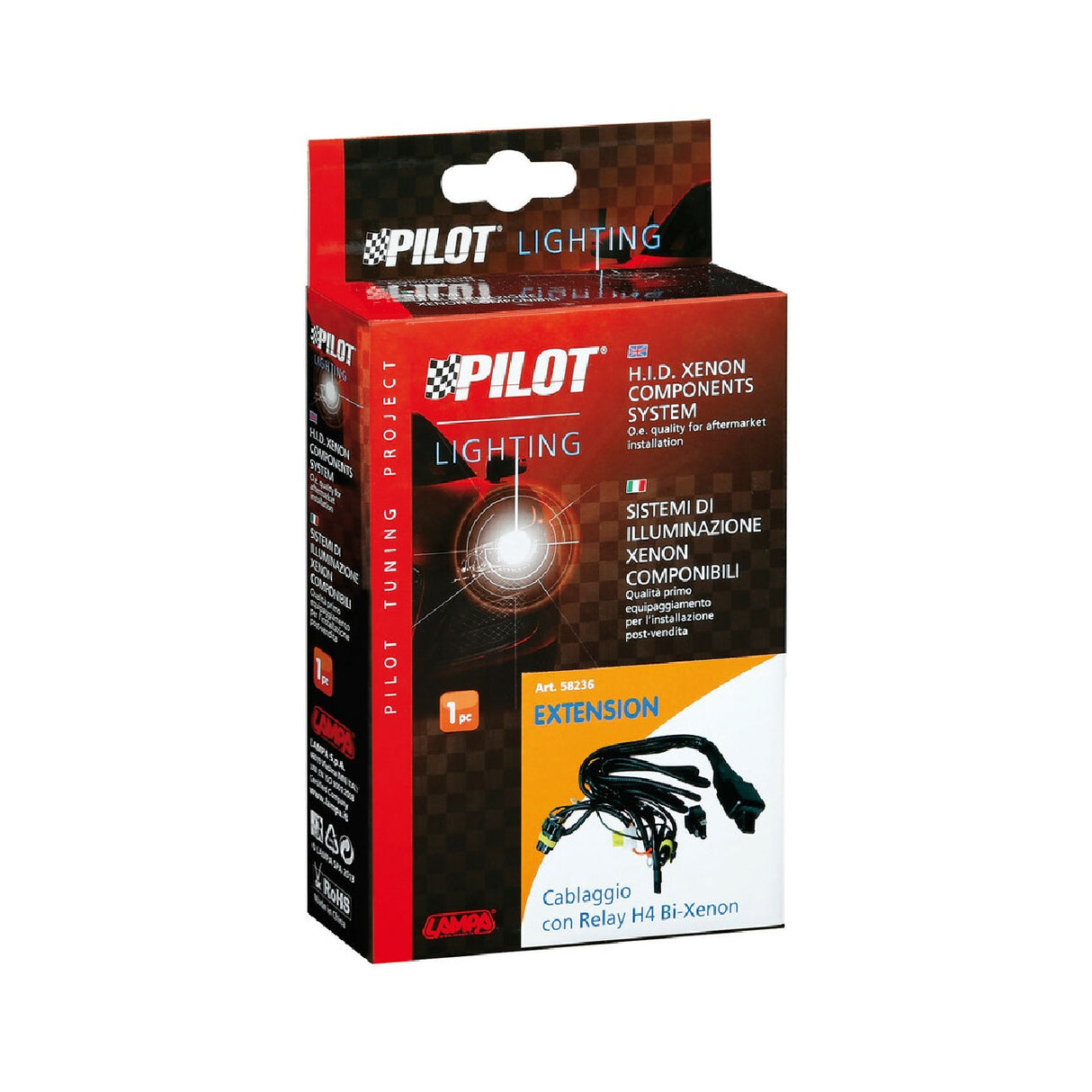 Pilot Cablaggio con relay H4 Bi-Xenon