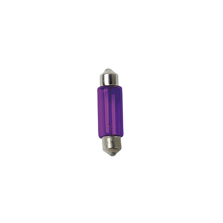 12V Torpedo Lamp (C10W) 11x35 mm 10W SV8.5-8 2 pcs D/Blister Purple