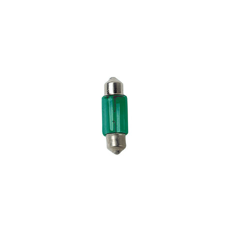 12V Torpedo Lamp - 11x31 mm - 10W - SV8.5-8 - 2 pcs - D/Blister - Green