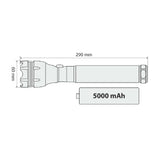 Ranger-Led Flashlight, Rechargeable LED Torch - Maxi - 5000 mAh