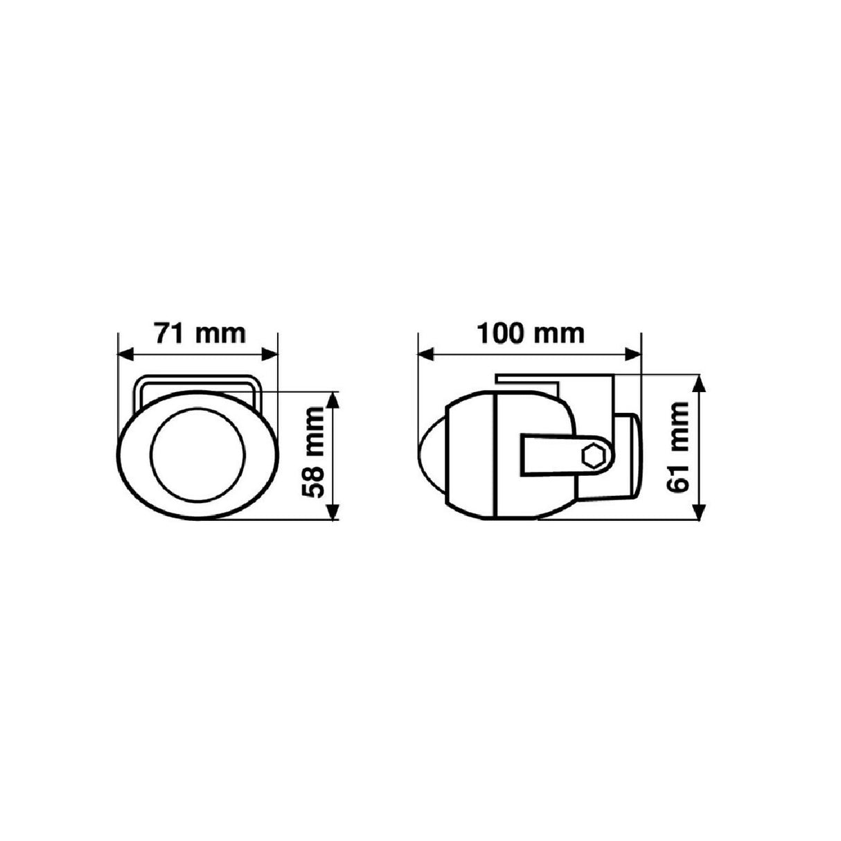 Pilot Micro-Projector 2, kit fari fendinebbia - Bianco