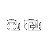 Pilot Micro-Projector 2, kit fari fendinebbia - Bianco