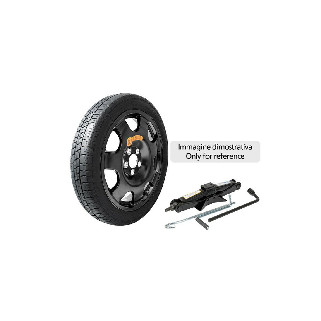 Kit ruotino di scorta Volvo V90 Cross Country 09/16>03/20 cerchi da 18 pollici