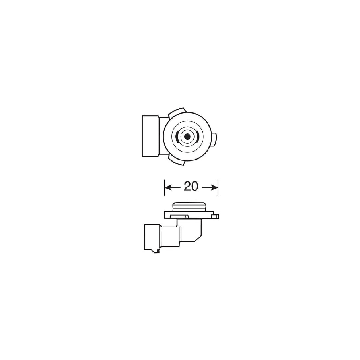 Lampa 12V Lampada alogena - HB3 9005 - 65W - P20d - 1 pz - D/Blister