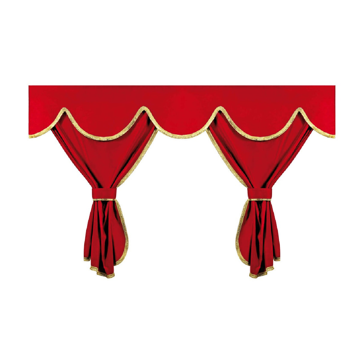 Lampa Privilege, Verdunkelungsvorhang-Set für LKWs – Hochfenstervorhang – Rot