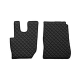 Paar schwarze Skeentex-Fußmatten für Daf CF (ab 07/13) Automatik, Schaltgetriebe, Euro 6