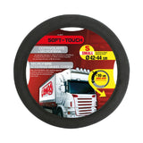 Lampa Soft Touch, Microfiber Steering Wheel Cover - XL - Ø 49/51 cm - Black