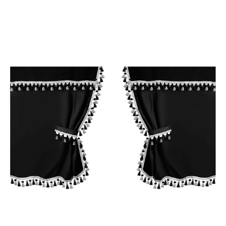 Dunkellampe, Mittelvorhänge für Lkw, Standardkabine – Schwarz