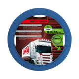 Lampa Soft Touch, microfiber steering wheel cover - L - Ø 46/48 cm - Blue