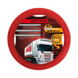 Lampa Soft Touch, Microfiber Steering Wheel Cover - XL - Ø 49/51 cm - Red