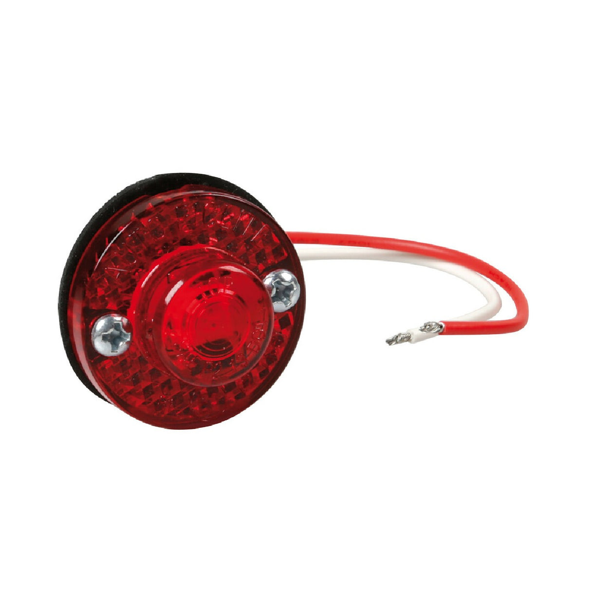 Pair of 1 LED side marker lights, 24V - Red