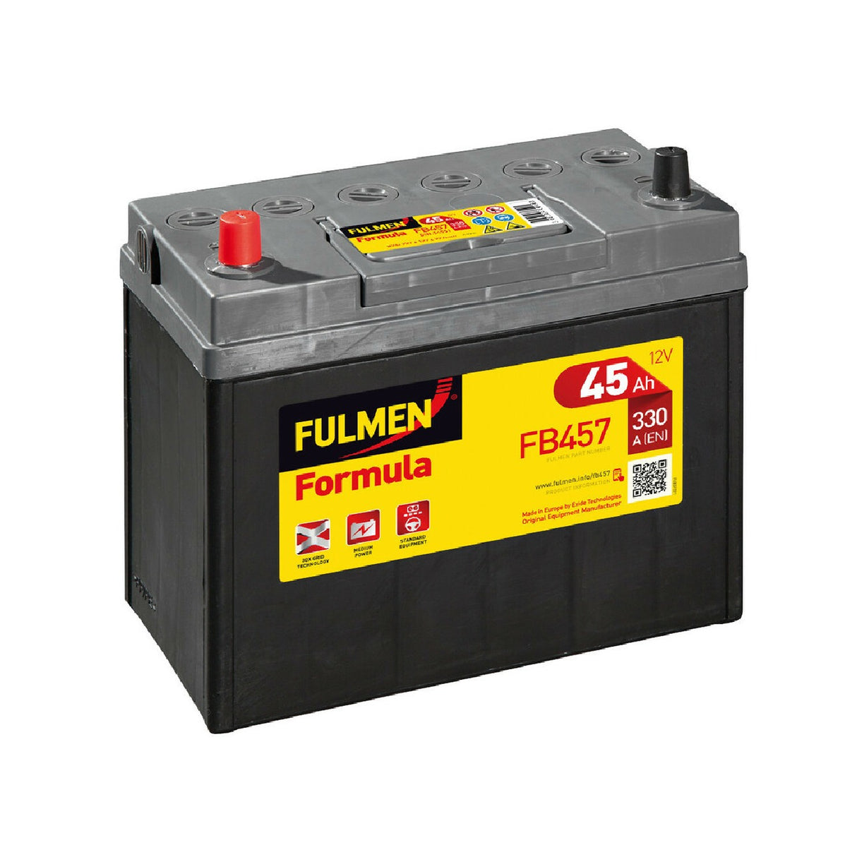 Fulmen FB457 Batteria Auto 12V Formula 45 Ah 330 A