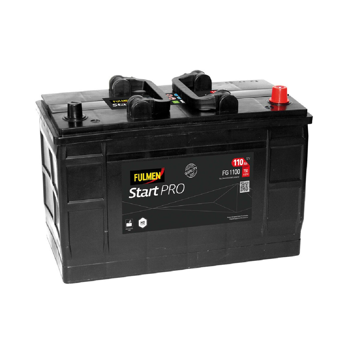 Fulmen FG1100 Batteria 12V Start Pro 110 Ah 750 A