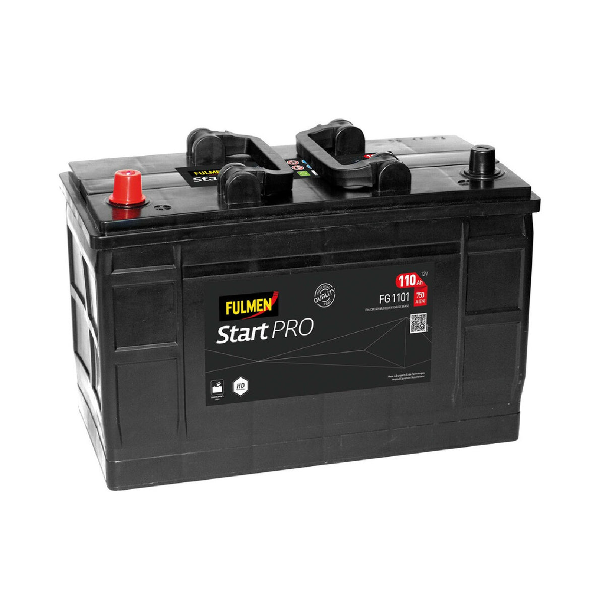 Fulmen FG1101 12V Start Pro Battery 110 Ah 750 A