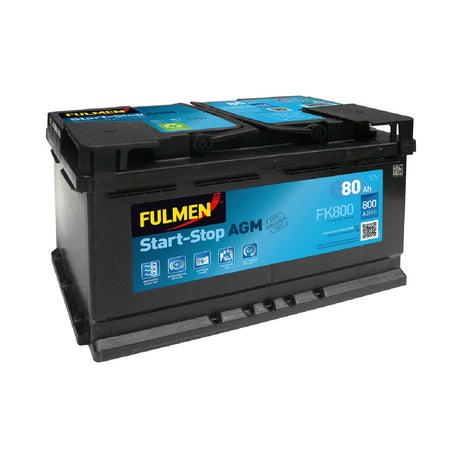 Fulmen FK800 Batteria Auto 12V Start-Stop AGM 80 Ah 800 A