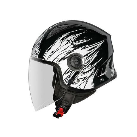 Irie Casco jet Moto Milano Nero AS6 Bianco - M