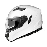 Irie Challenge White Full Face Motorcycle Helmet - XS