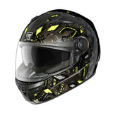 Irie Casco Integrale Moto Sfida Nero AN21 Giallo - M