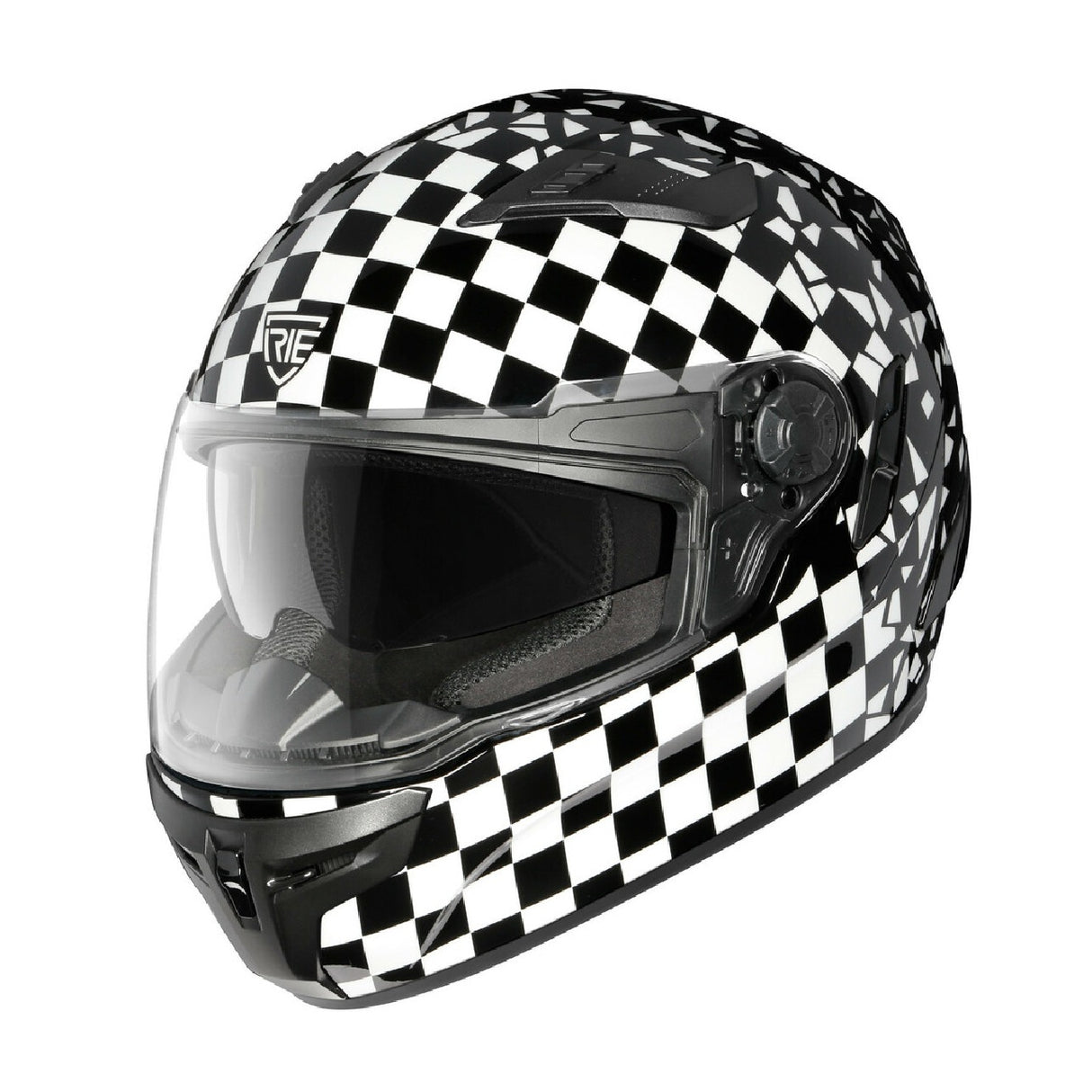 Irie Casco Integrale Moto Sfida Nero AN23 Bianco - L