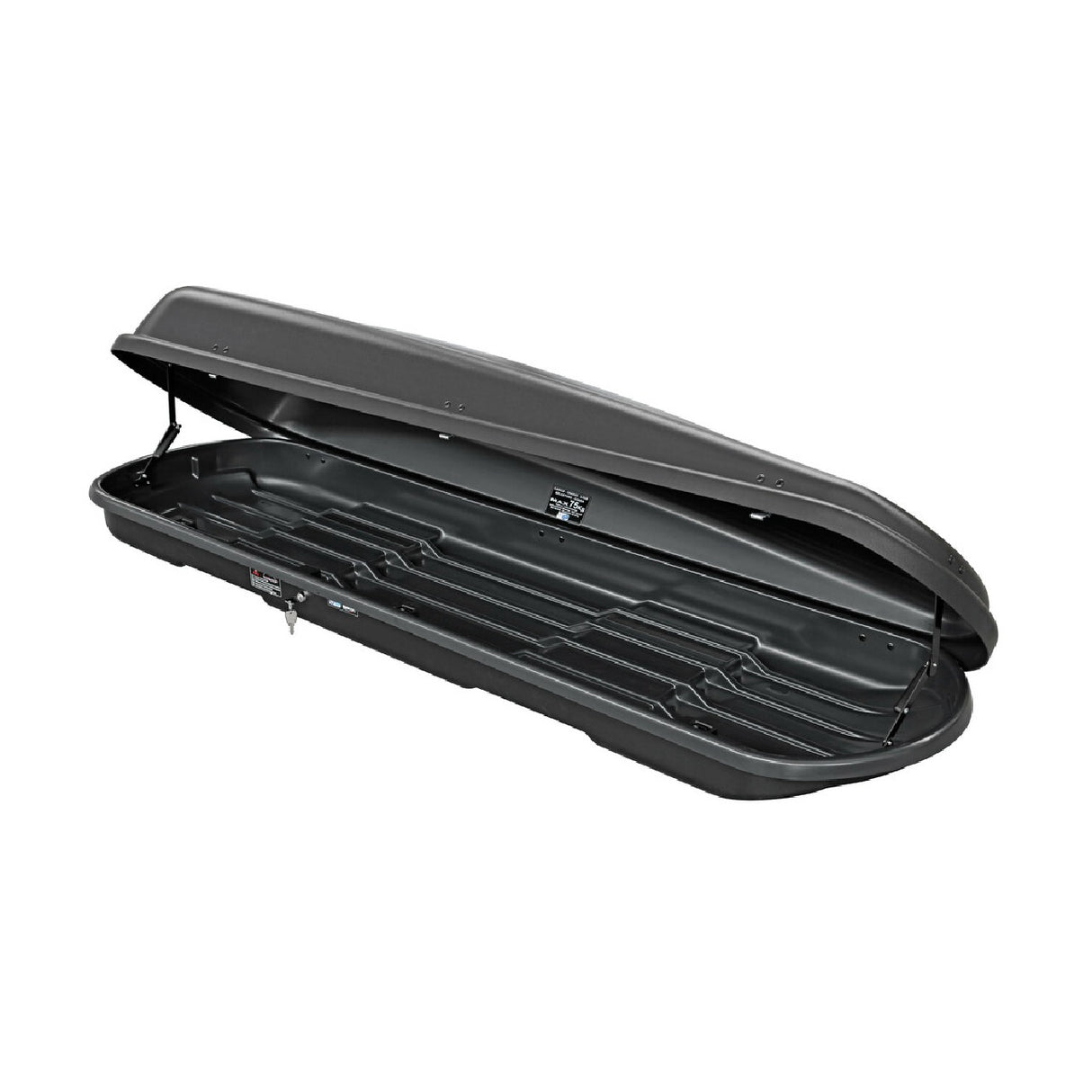 Nordrive Box 410, box tetto in ABS, 410 litri - Nero goffrato