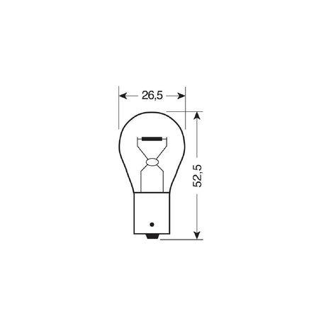 Osram Lampadina 24V Original Line - P21W - 21W - BA15s - 2 pz - Blister