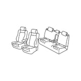 Set coprisedili Superior Nero/Grigio Volkswagen Golf VII 5p 11/12>12/19 R line