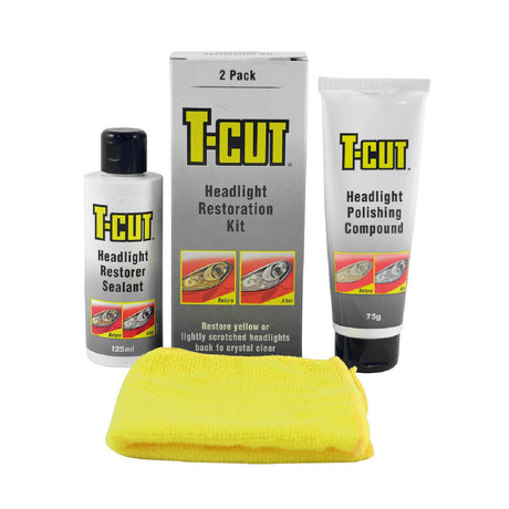 Carplan T-Cut, kit rinnova fanali - 75 g + 125 ml