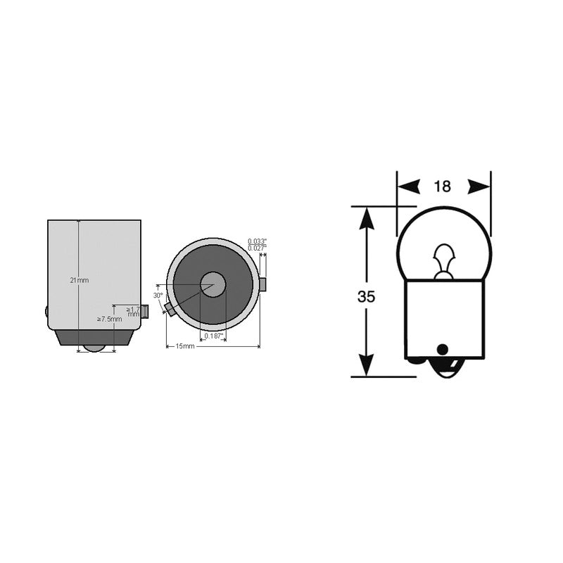 Riatec Scatola 10Pz lampadina 12v 10W bau15S Arancio Poli Disassati