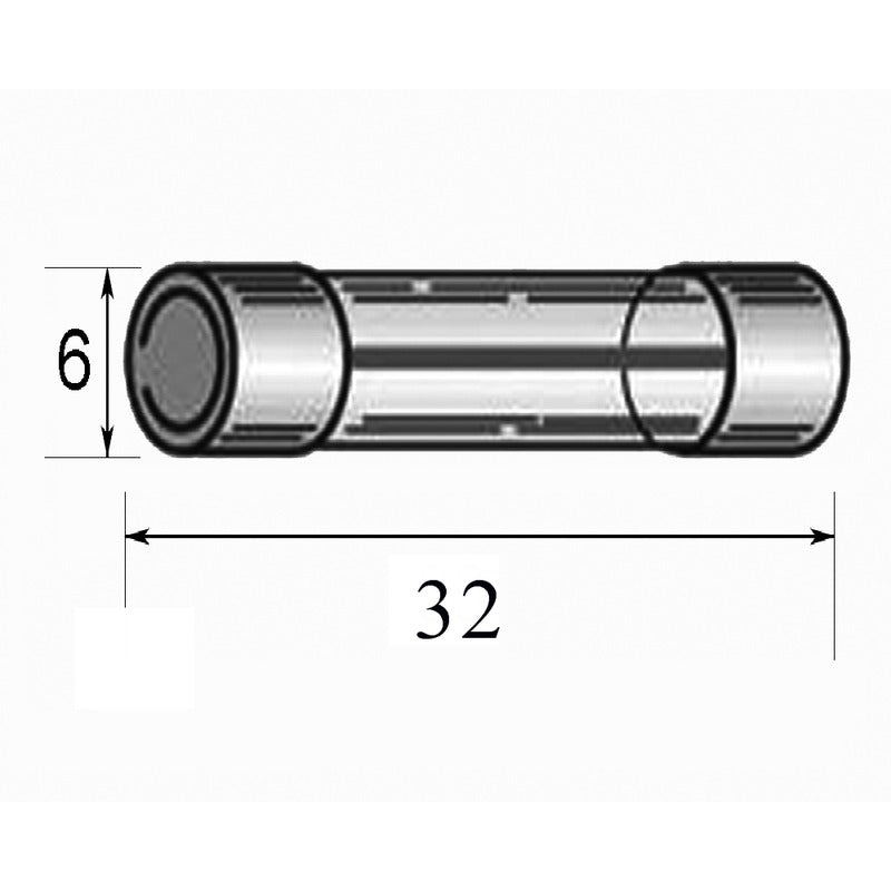 Okyami Scatola 100Pz Fusibile Vetro35A 32Mm