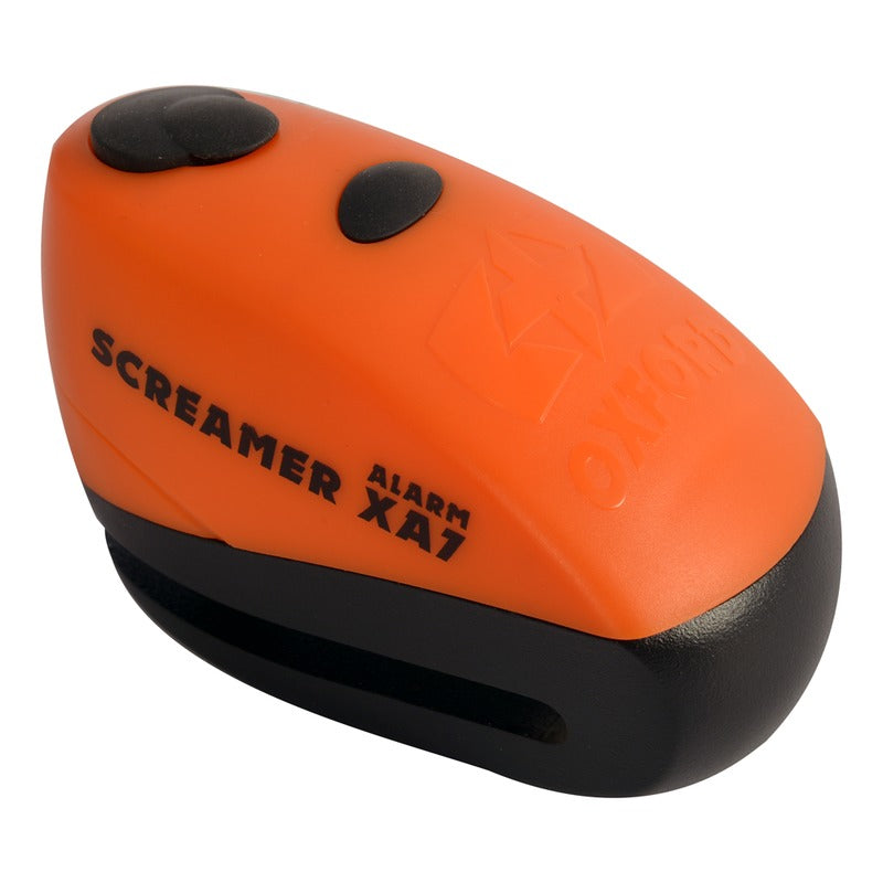 Oxford Lucchetto Screamer Xa 7 Arancione Pin 7Mm con Allarme